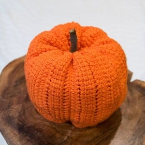 CROCHET PUMPKIN PATTERN Crochet Pumpkin Toy Halloween Crochet Pattern Tunisian Crochet Pattern image 7