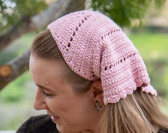 HÄKEL-BANDANA MUSTER | Bandana Häkelanleitung | Gehäkeltes Headwrap | Gehäkeltes Stirnband | Gehäkeltes Stirnband Bandana | Häkelbandana