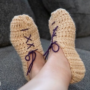 Crochet Slipper Pattern Crochet Slippers Women Crochet Slipper Socks Crochet Slippers Men Crochet Sock Pattern Beginner image 1