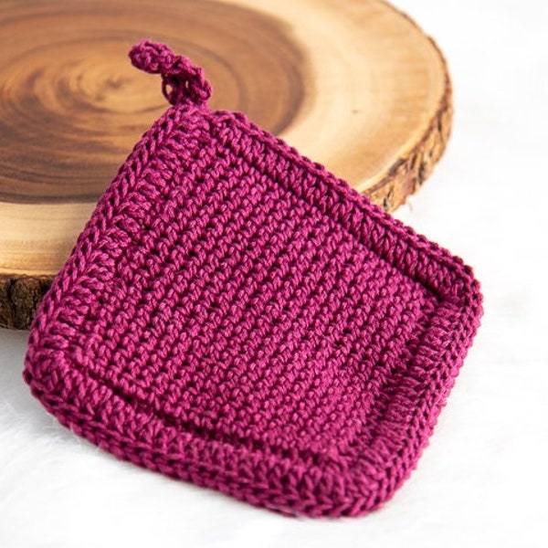 Thick Crochet Potholder | Crochet Potholder Pattern | Crochet Pot Holder | Crochet Hot Pad Pattern | Easy Crochet Pattern