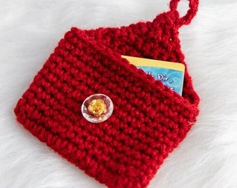 Modèle de porte-cartes-cadeaux au crochet | Enveloppe carte-cadeau Crochet | Porte-cartes-cadeaux en crochet pour Noël | Cadeaux au crochet pour Noël