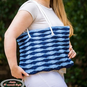 Beach Bag CROCHET PATTERN | Crochet Women&#39;s Handbag | Crochet Tote Bag | Crochet Purse Pattern | Crochet Shoulder Bag Pattern