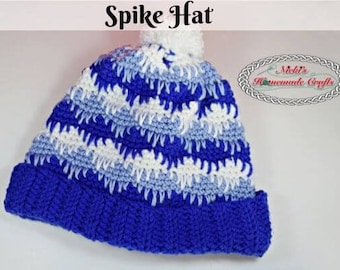 CROCHET BEANIE PATTERN | Crochet Hat | Crochet Striped Beanie | Easy Crochet Pattern | Pom Pom Hat Crochet Pattern