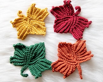 CROCHET PATTERN: Crochet Maple Leaf | Fall Crochet Decor Pattern | Instant Download