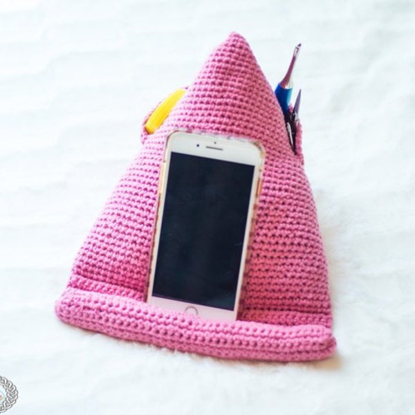 CROCHET CELL PHONE Holder Pattern | Tablet Stand Tutorial | Crochet Book Holder | Cell Phone Stand Pattern