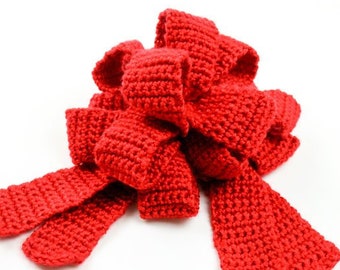 Crochet Pattern: Real Pull String Bow that is Reusable