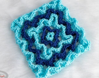 Wiggle Crochet Trivet Pattern | Crochet Potholder Pattern | Potholder Crochet Pattern | Crochet Hot Pad | Hot Pad Crochet Pattern