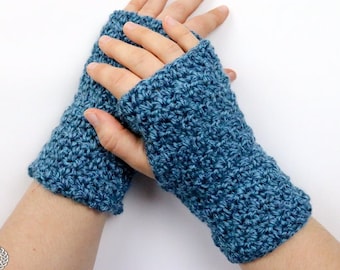 Fingerless Gloves CROCHET PATTERN | Wrist Warmer Crochet Pattern | Crochet Fingerless Mitts | Easy Crochet Pattern