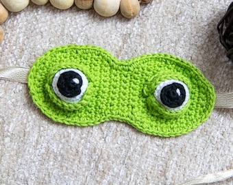 CROCHET SLEEP MASK with Eyes Pattern | Crochet Eye Mask | Sleep Mask Pattern | Crochet Christmas Gifts | Relaxation Gifts