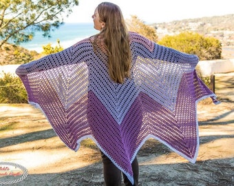 CROCHET SHAWL PATTERN | Wrap Pattern | Crochet Shawl Wrap | Shawl Pattern For Women