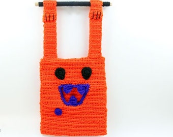 Süßes oder Saures Tasche HÄKELMUSTER | Häkelanleitung Kürbis | Gehäkelte Halloween Tasche | Tasche häkeln Muster |