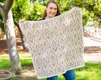 CROCHET Baby BLANKET PATTERN | Mosaic Crochet Pattern | Baby Blanket Crochet | Crochet Baby Patterns | Crochet Blanket Pattern