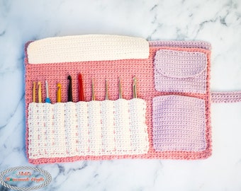 CROCHET PATTERN: Crochet Hook Holder | Crochet Hook Case | Hook Case Pattern | Instant Download