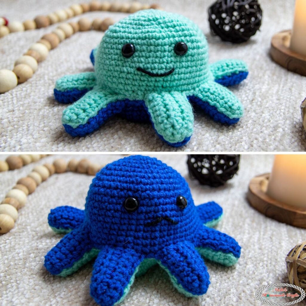 39 Octopus Crochet Patterns for Amigurumi, Plushies, Keychains, and Statement Makes 4 Reversible Octopus Crochet Mood Toy Octopus Crochet