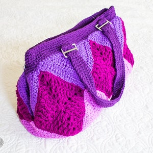 CROCHET BAG PATTERN Crochet Granny Square Bag Crochet Purse Pattern Crochet Bags For Women image 7
