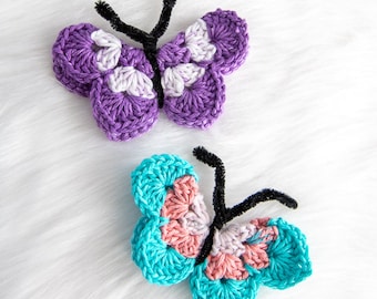 CROCHET BUTTERFLY PATTERN for Spring, Home Decor or as a Gift