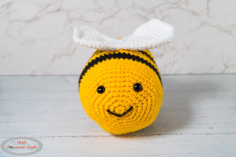 Reversible BEE Amigurumi Plus CROCHET PATTERN to show Happy and Sad Face to Express Emotions image 7