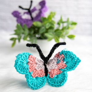 CROCHET BUTTERFLY PATTERN for Spring, Home Decor or as a Gift image 5