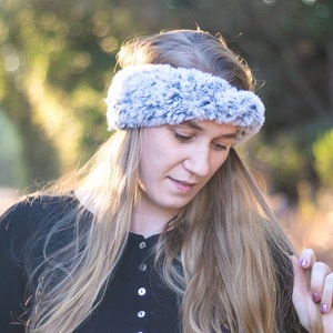 Crochet Pattern: Faux Fur Ear Warmers using Fable Fur yarn by Knit Picks and WeCrochet image 3