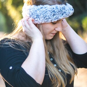 Crochet Pattern: Faux Fur Ear Warmers using Fable Fur yarn by Knit Picks and WeCrochet image 2