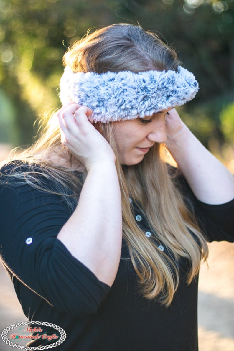 Crochet Pattern: Faux Fur Ear Warmers using Fable Fur yarn by Knit Picks and WeCrochet image 2