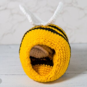 Reversible BEE Amigurumi Plus CROCHET PATTERN to show Happy and Sad Face to Express Emotions image 4