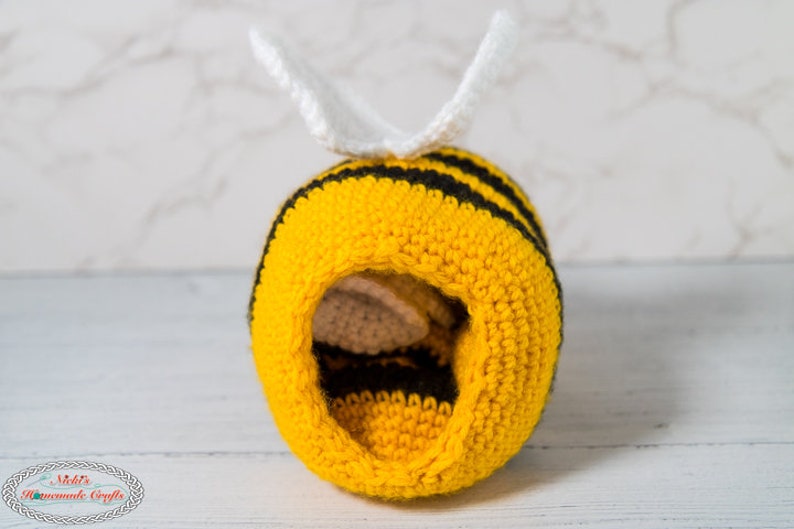 Reversible BEE Amigurumi Plus CROCHET PATTERN to show Happy and Sad Face to Express Emotions image 4