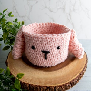 Cute BUNNY Basket CROCHET PATTERN with Bunny Ears as the Basket Handles for Spring and Easter and Animal and Amigurumi Lovers image 3