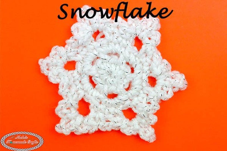 Crochet Pattern: Snowflake image 1