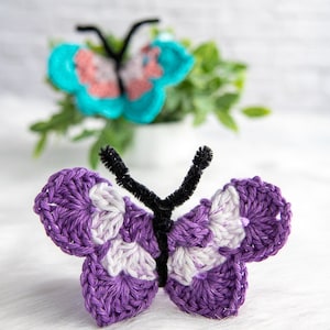 CROCHET BUTTERFLY PATTERN for Spring, Home Decor or as a Gift image 6