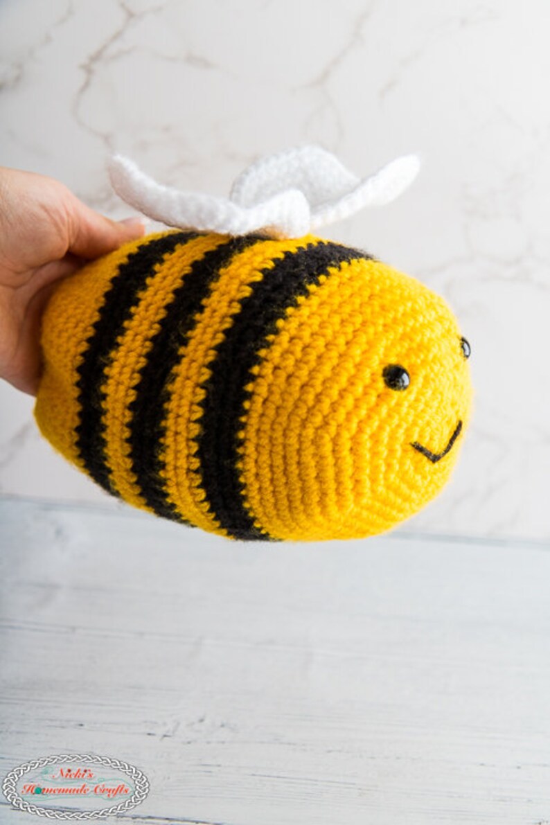 Reversible BEE Amigurumi Plus CROCHET PATTERN to show Happy and Sad Face to Express Emotions image 5