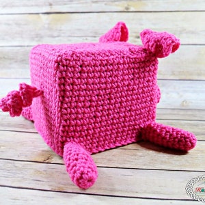 Tissue Box Cover CROCHET PATTERN Crochet Pig Amigurumi Pattern Crochet Decor Crochet Toy Pattern image 5