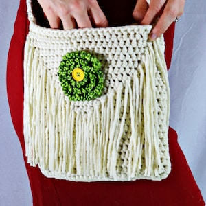 PATRON AU CROCHET: Sac à Bandoulière Fleur | Modèle de sac à main au crochet | Patron de sac | Téléchargement instantané