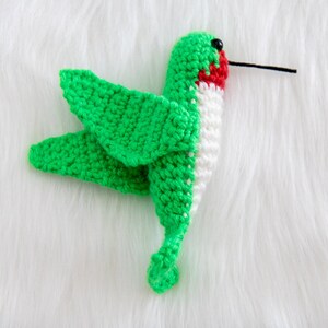 Realistic CROCHET HUMMINGBIRD PATTERN for Spring, Summer, Home Decor, or as a Gift image 6
