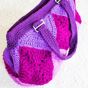 CROCHET BAG PATTERN Crochet Granny Square Bag Crochet Purse Pattern Crochet Bags For Women image 6