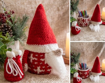 Reversible MOSAIC CROCHET GNOME | Crochet Christmas Gnome | Crochet Christmas Patterns | Crochet Gnome Pattern
