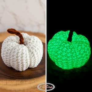 Glow-In-The-Dark CROCHET PUMPKIN PATTERN | Halloween Crochet Decor | Fall Crochet Decor | Easy Crochet Pumpkin | Pumpkin Crochet Pattern
