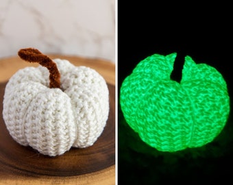 Glow-In-The-Dark CROCHET PUMPKIN PATTERN | Halloween Crochet Decor | Fall Crochet Decor | Easy Crochet Pumpkin | Pumpkin Crochet Pattern