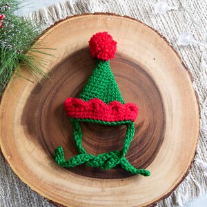 Cat Hat CROCHET PATTERN Crochet Cat Beanie Crochet Elf Hat Pattern for Cats Crochet Cat Toy Crochet Santa Hat Pattern image 7