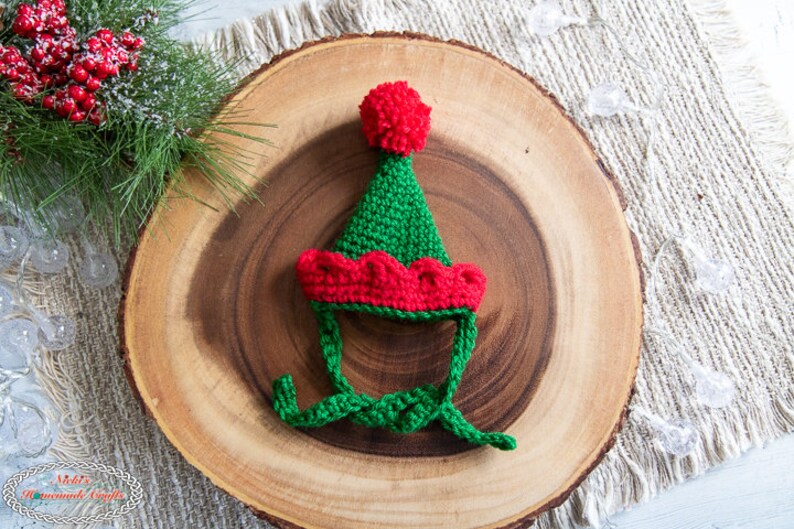 Cat Hat CROCHET PATTERN Crochet Cat Beanie Crochet Elf Hat Pattern for Cats Crochet Cat Toy Crochet Santa Hat Pattern image 7