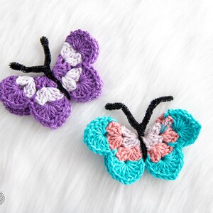 CROCHET BUTTERFLY PATTERN for Spring, Home Decor or as a Gift image 2