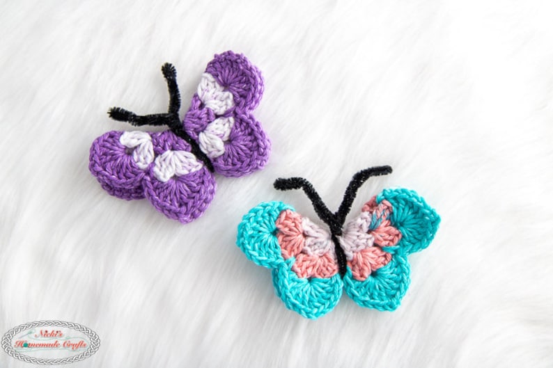 CROCHET BUTTERFLY PATTERN for Spring, Home Decor or as a Gift image 2