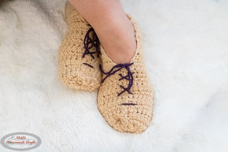 Crochet Slipper Pattern Crochet Slippers Women Crochet Slipper Socks Crochet Slippers Men Crochet Sock Pattern Beginner image 2