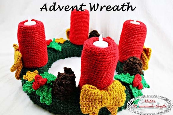 Crochet Pattern Book Advent Calendar Christmas Ornaments