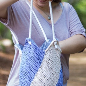 Crochet Pattern: Windmill Bag with Lining and Grommets image 3