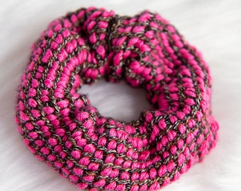 Tunisian CROCHET SCRUNCHIE PATTERN | Crochet Hair Scrunchie | Easy Crochet Pattern | Crochet Hair Tie | Scrunchie Pattern Crochet