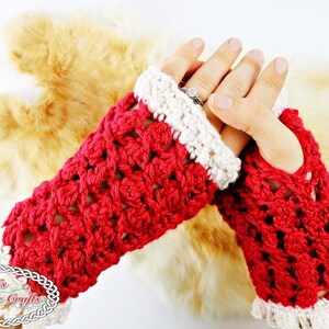 FINGERLOSE HANDSCHUHE Häkelanleitung | Gehäkelte Pulswärmer | Fingerlose Handschuhe Muster | Gehäkelte Handschuhe für Damen