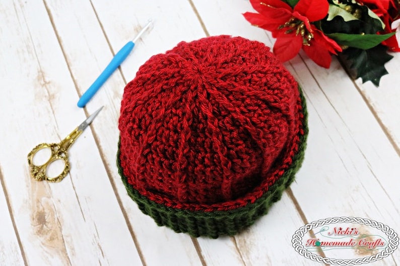 Slouchy Beanie CROCHET PATTERN Women's Hat Pattern Crochet Pom Pom Hat Crochet Beanie Pattern Easy Crochet Hat image 6