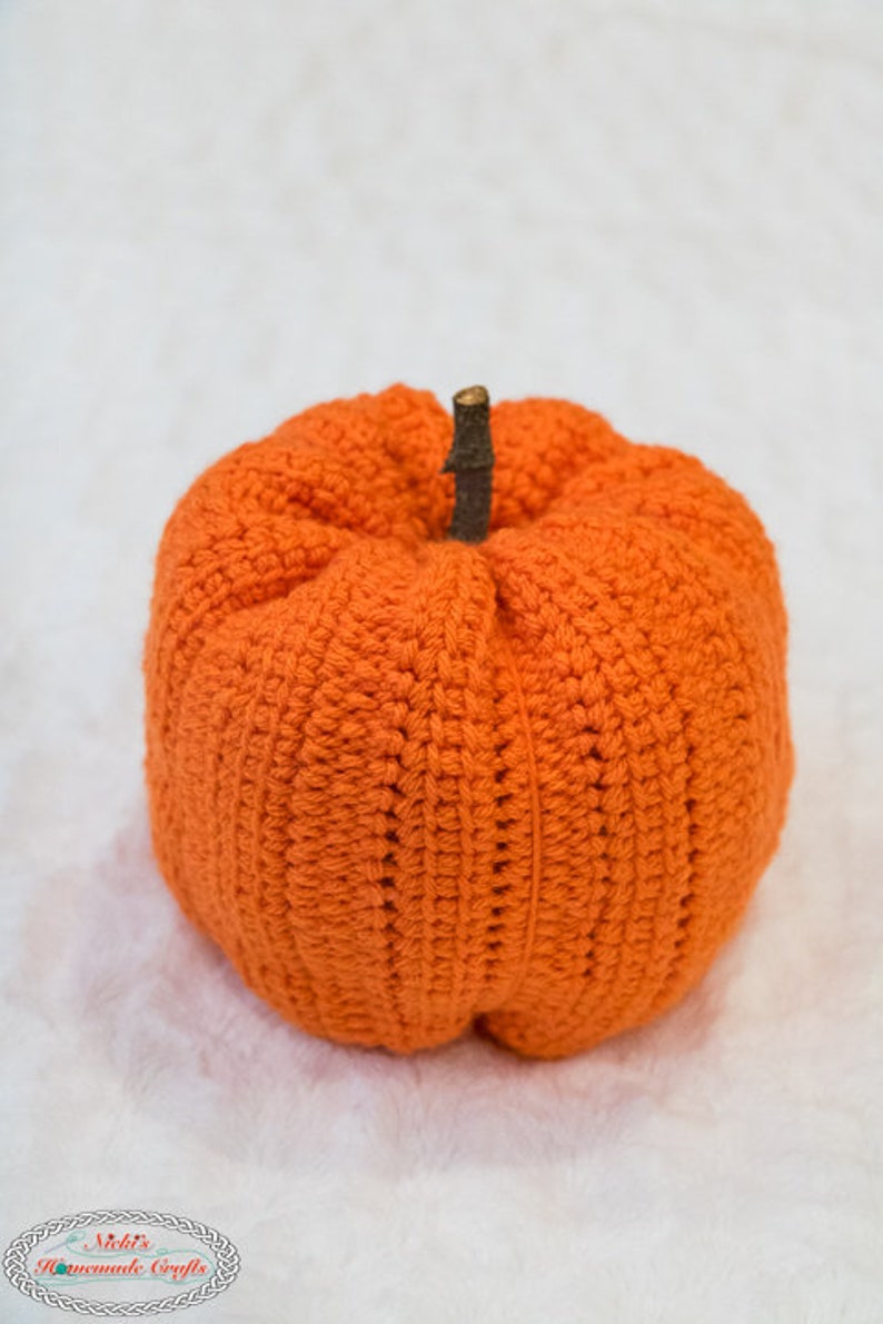 CROCHET PUMPKIN PATTERN Crochet Pumpkin Toy Halloween Crochet Pattern Tunisian Crochet Pattern image 6