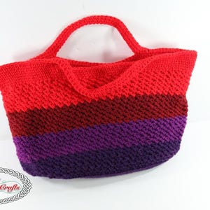 CROCHET PROJECT BAG Pattern Crochet Women's Bag Crochet Purse Pattern Crochet Bag Tutorial image 6